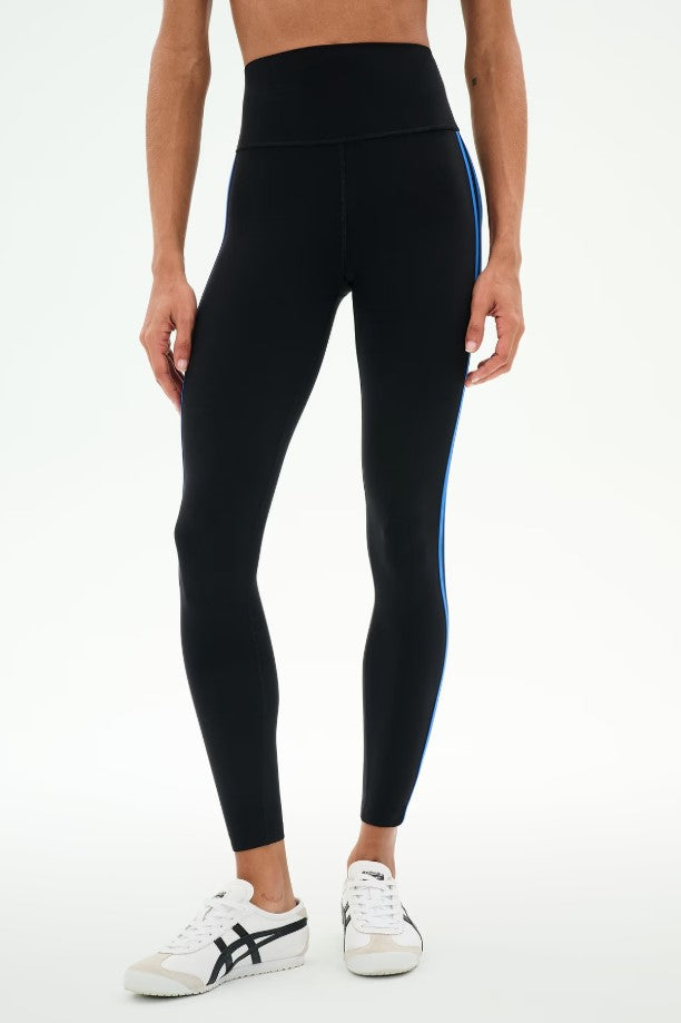 Ella High Waist Airweight 7/8 Legging - Black/Classic Blue