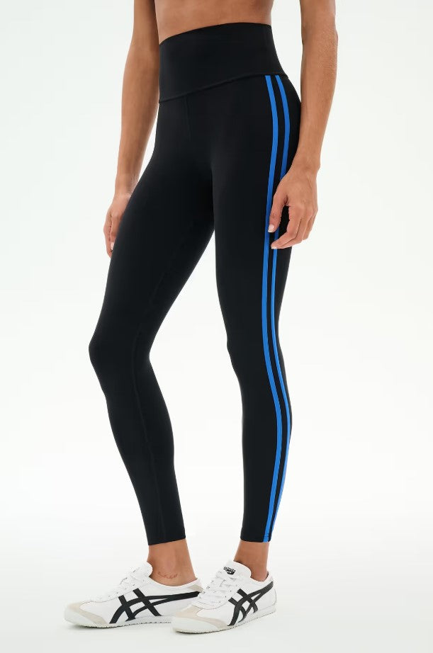 Ella High Waist Airweight 7/8 Legging - Black/Classic Blue