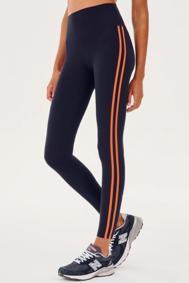 Splits59 Ella High Waist Airweight Crop Legging in Lentil & Black