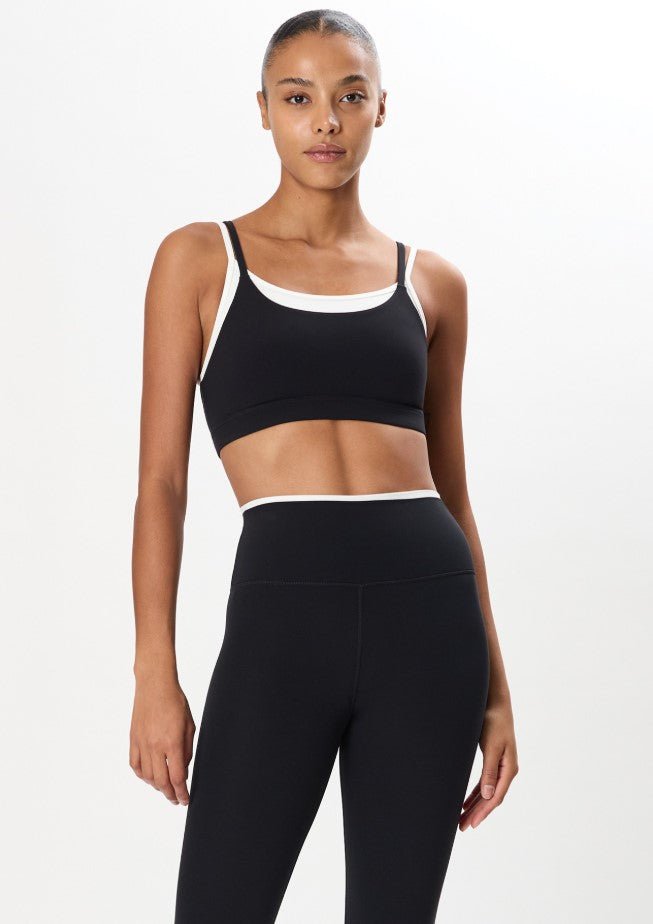 Elliah Airweight Double Layer Bra - Black/White - Jaffi's