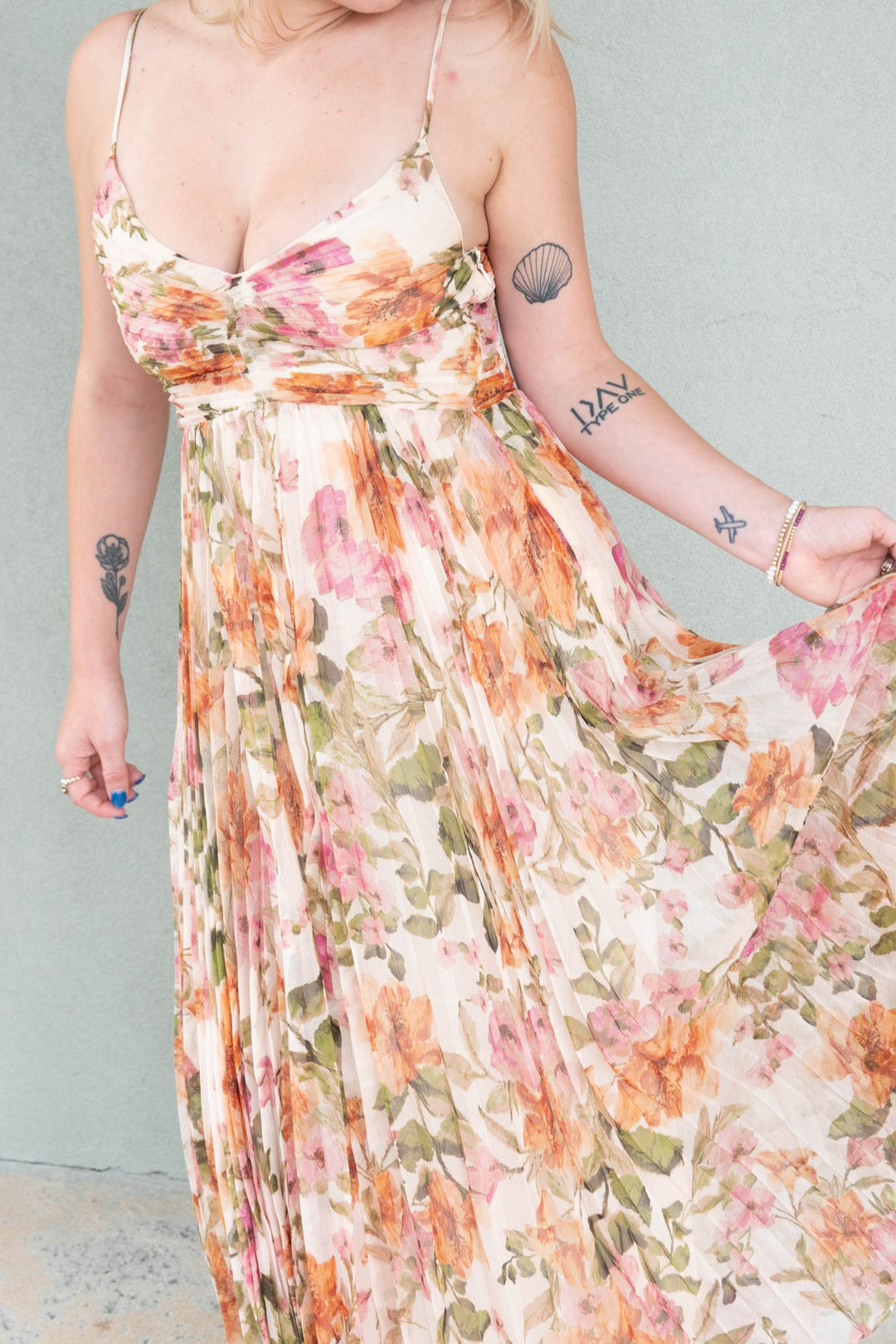 Ellis Midi Dress - Autumn Floral - Jaffi&