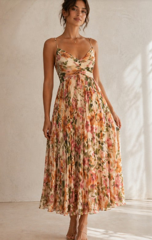 Ellis Midi Dress - Autumn Floral