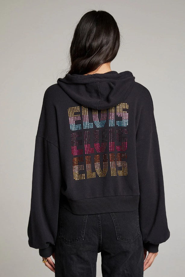 Sun Records Studded Elvis Zip Hoodie