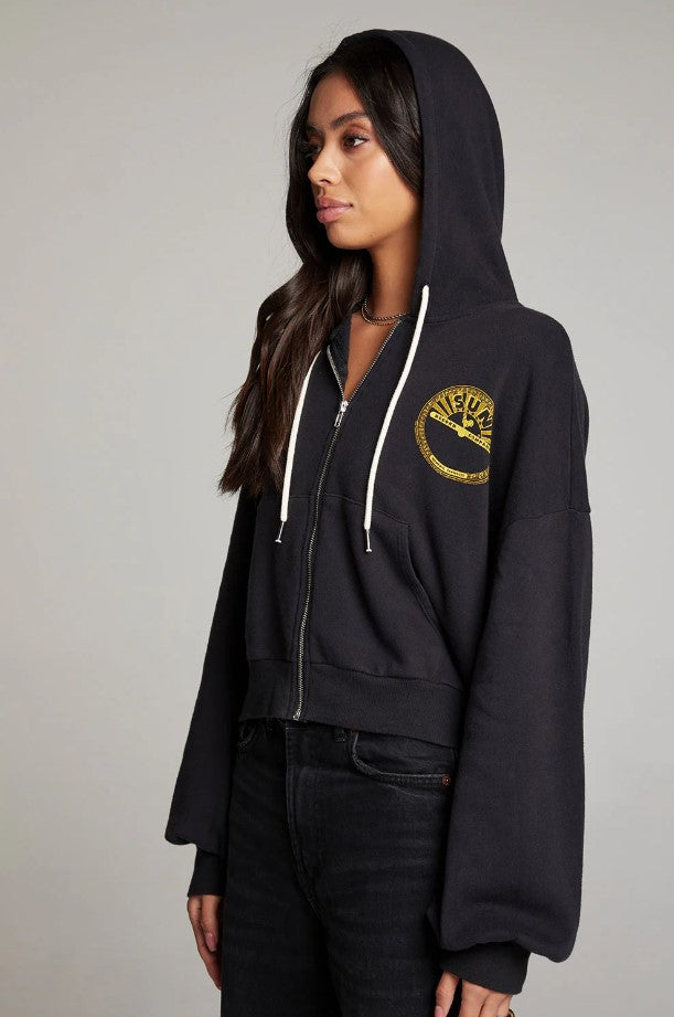 Sun Records Studded Elvis Zip Hoodie