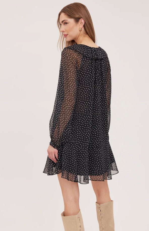 Esmeralda Mini Dress - Black Print - Jaffi&