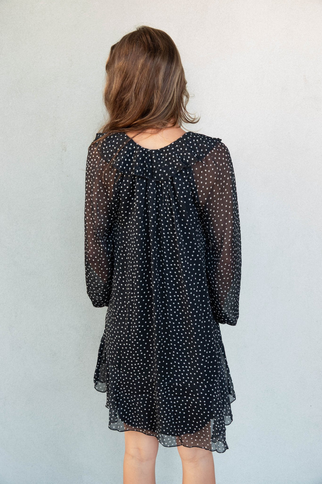 Esmeralda Mini Dress - Black Print - Jaffi&