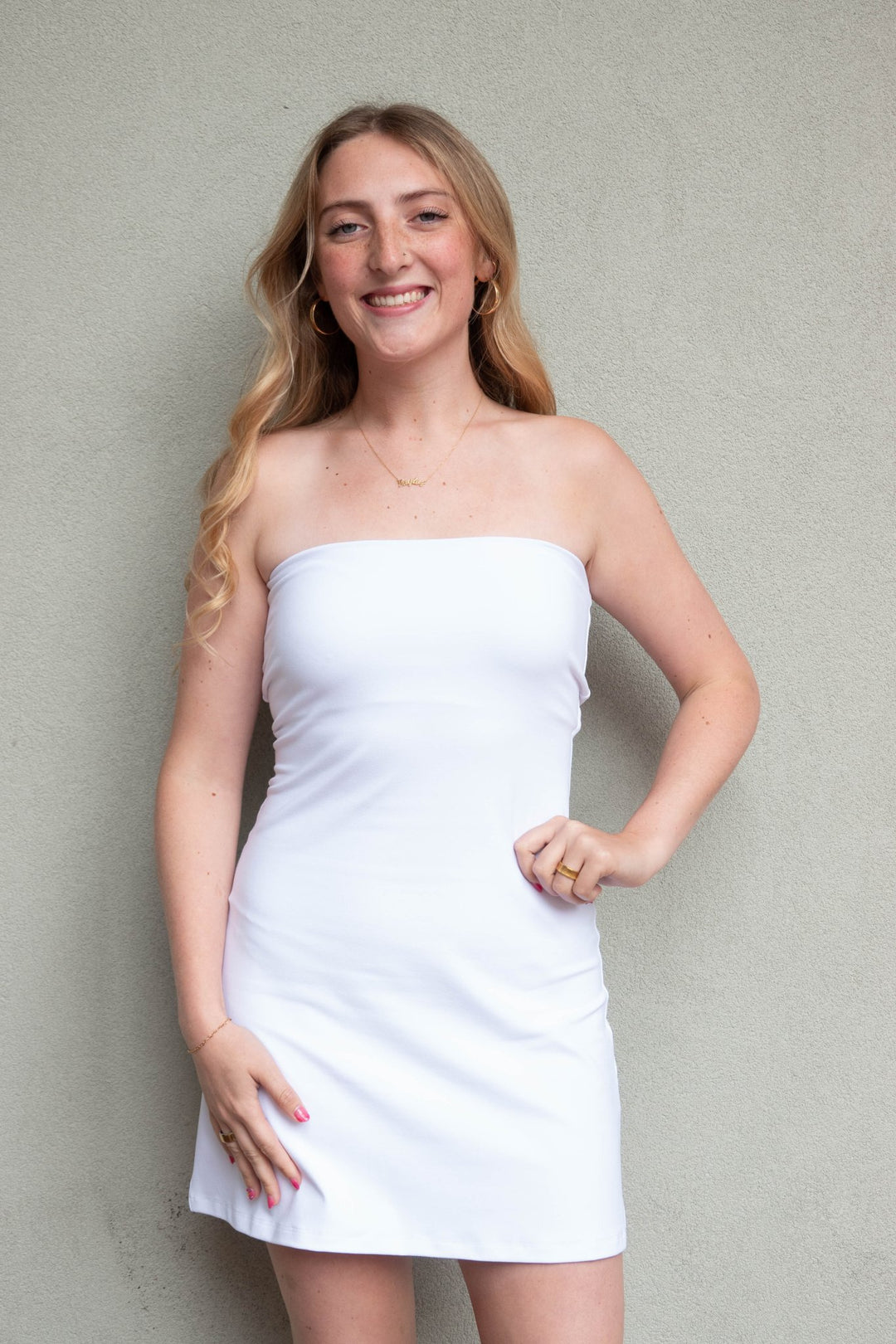 Essential Tube Dress - Sugar - Jaffi's