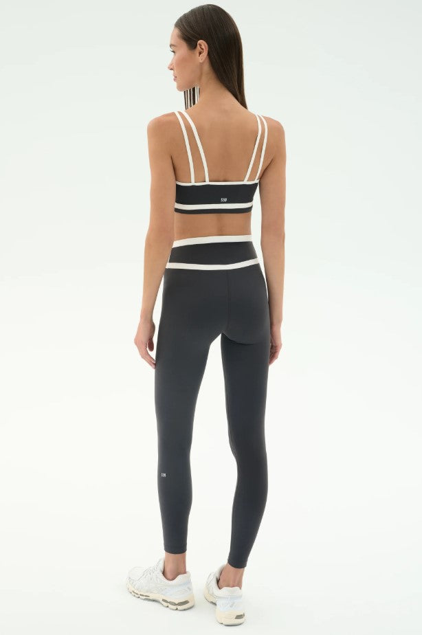Mason 28" Rigor High Waist Legging - Graphite/White