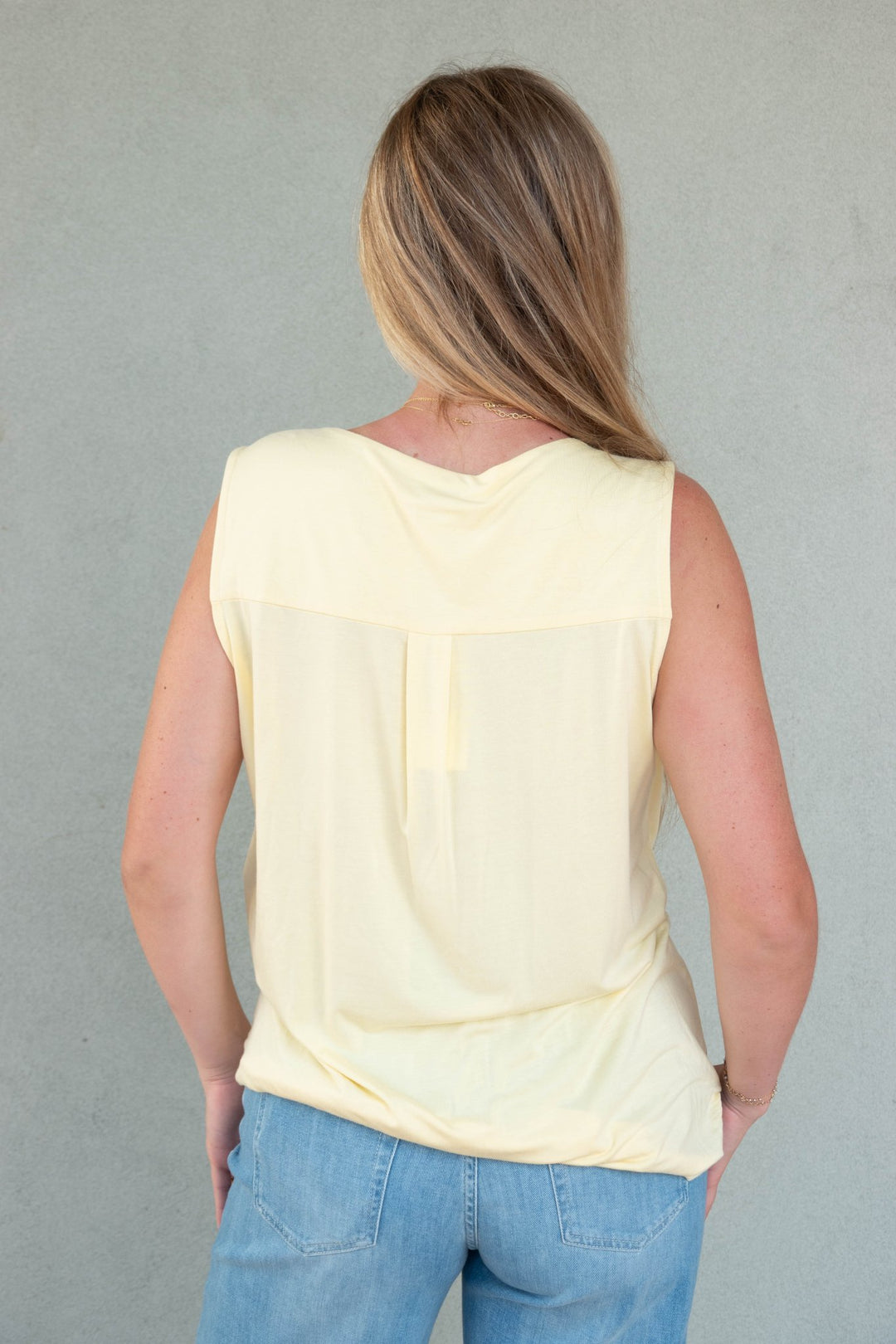 Everyday Surplice Tank - Lemon - Jaffi&