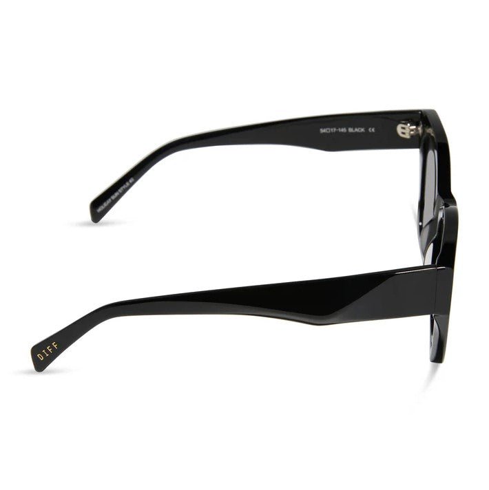 Evie Sunglasses - Black + Grey Polarized - Jaffi's