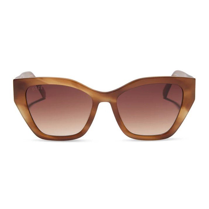 Evie Sunglasses - Tawny Tortoise + Brown Gradient - Jaffi's