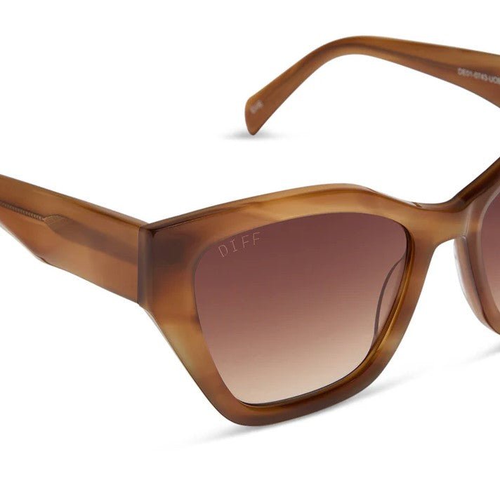 Evie Sunglasses - Tawny Tortoise + Brown Gradient - Jaffi's
