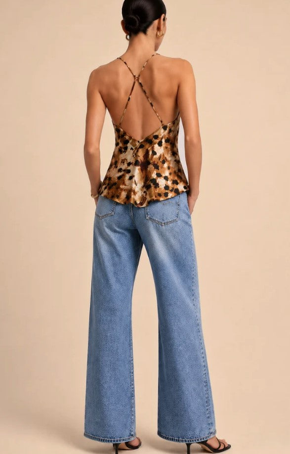 Evie Top - Brown Combo