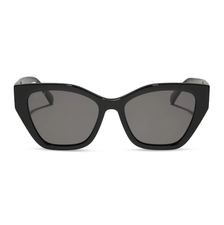 Evie Sunglasses - Black + Grey Polarized