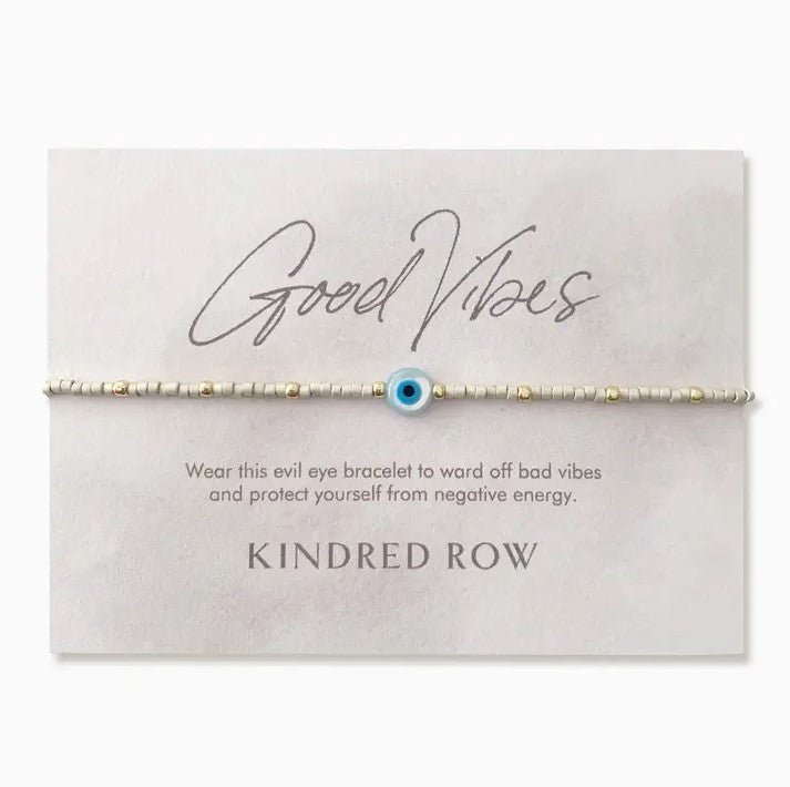 Evil Eye Beaded Bracelet - Cloud - Jaffi&