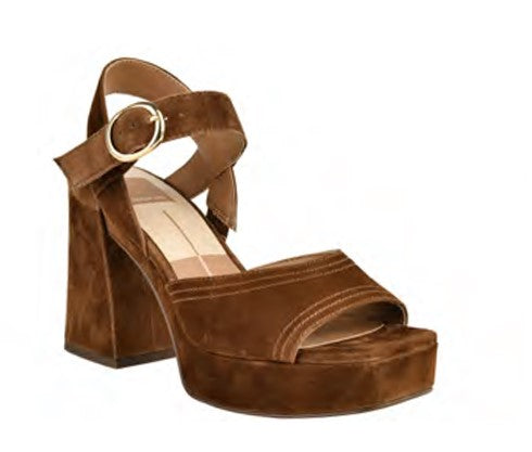 Fatima Heel - Cocoa Suede