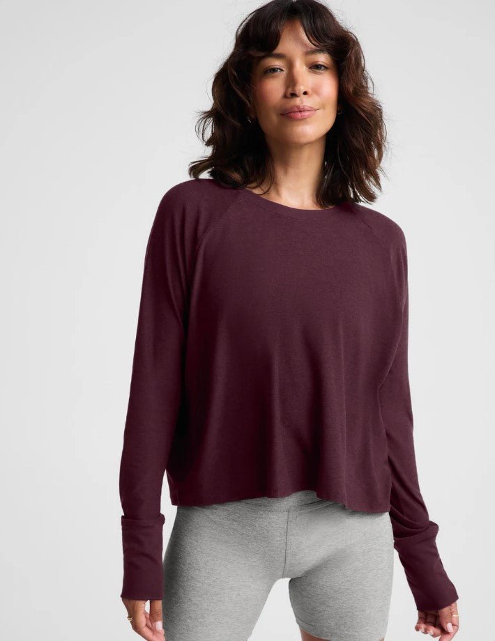 Featherweight Daydreamer Pullover - Cabernet Heather - Jaffi's