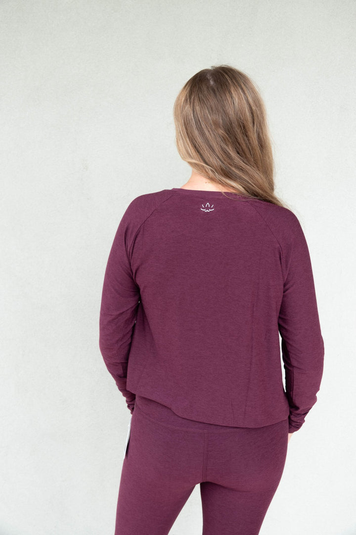 Featherweight Daydreamer Pullover - Cabernet Heather - Jaffi&