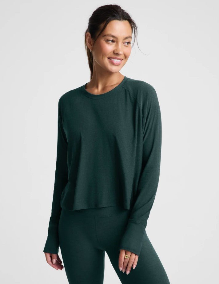 Featherweight Daydreamer Pullover - Dark Ivy Heather - Jaffi's
