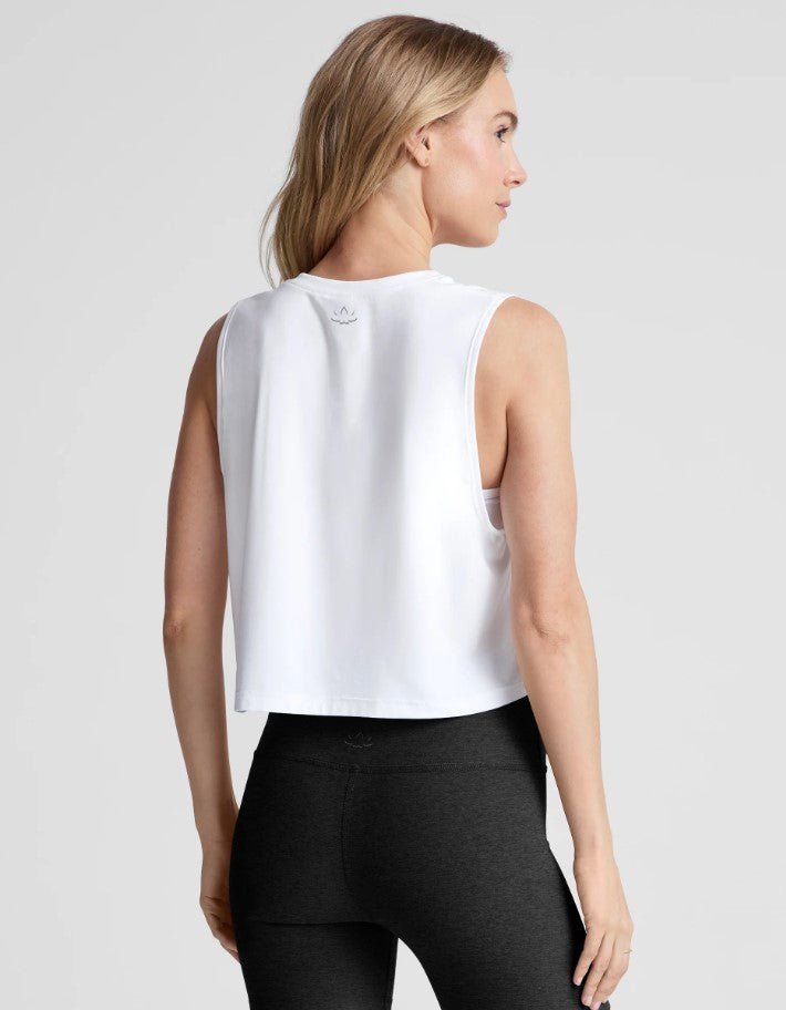 Featherweight Minimal Cropped Tank - Cloud White - Jaffi's