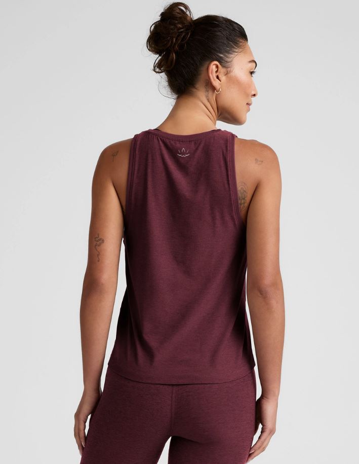 Featherweight Rebalance Tank - Midnight Burgundy Heather - Jaffi's