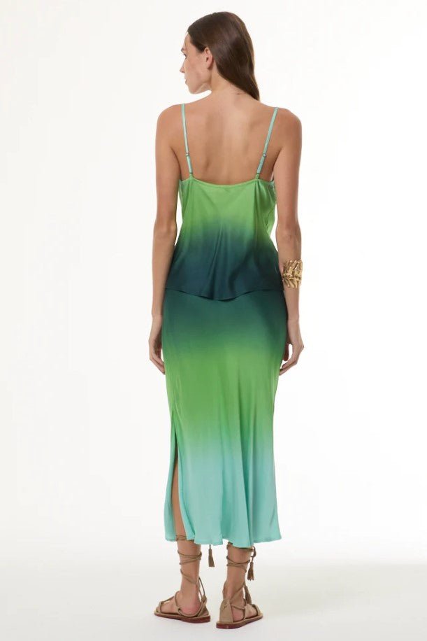 Felicity Skirt - Retro Green Ombre - Jaffi's