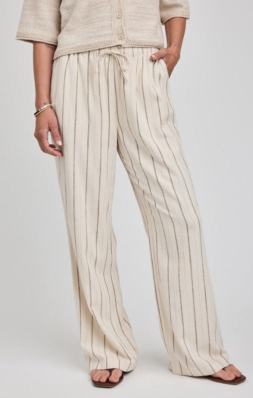 Finley Pant - Linen Stripe - Jaffi's