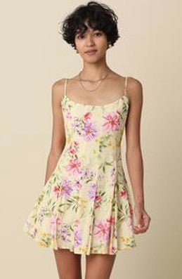 Floral Tank Dress - Butter Multi - Jaffi's