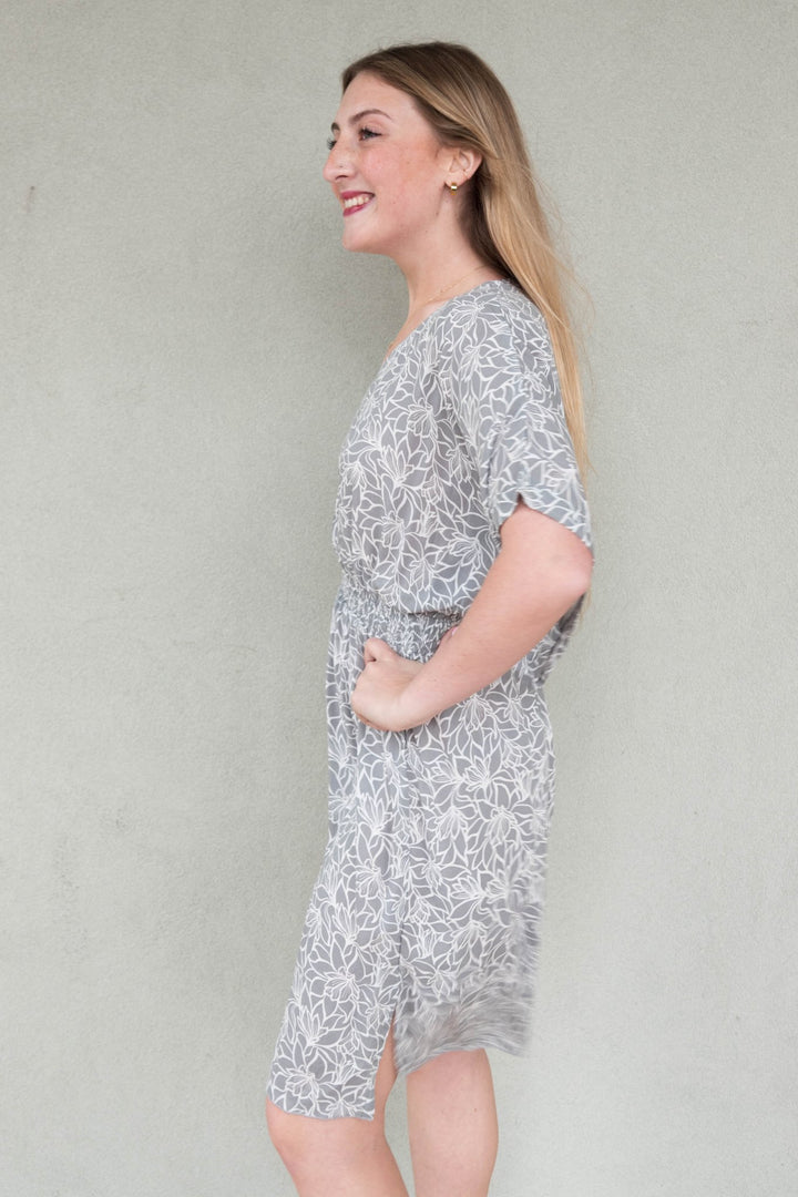 Flynn Mini Dress - Lysoria Grey - Jaffi's