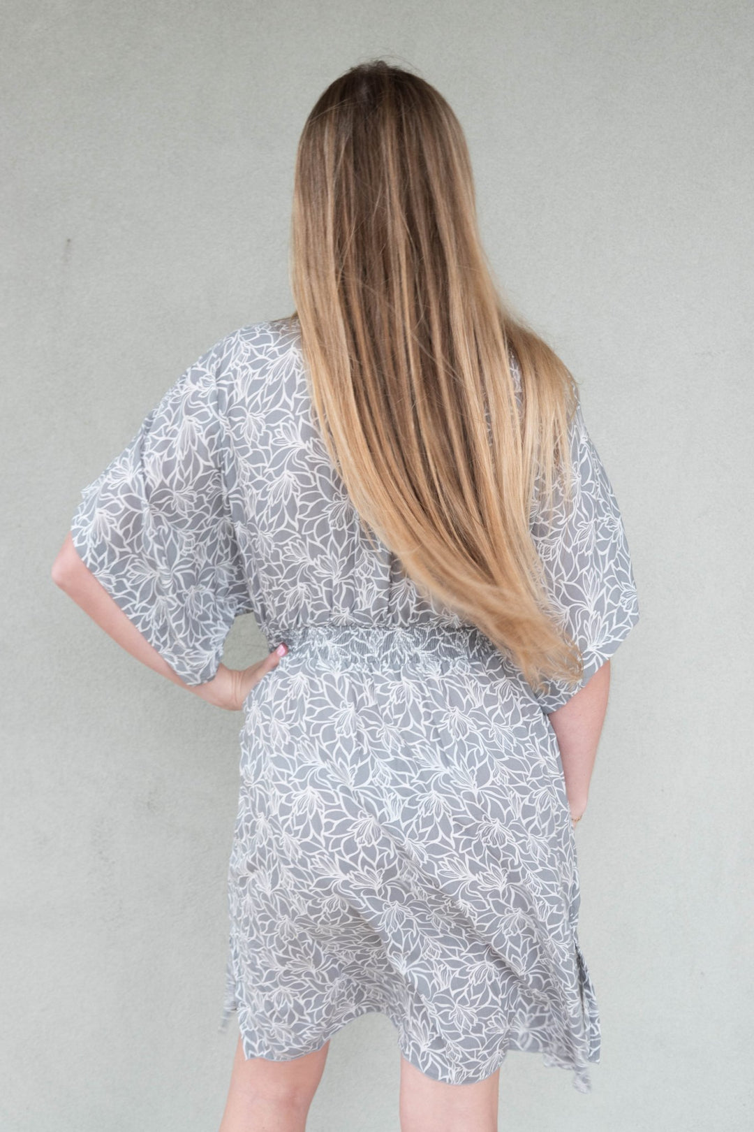 Flynn Mini Dress - Lysoria Grey - Jaffi's