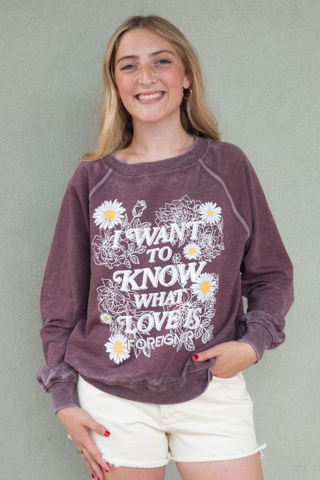 Foreigner Sweatshirt - Vintage Wine - Jaffi's