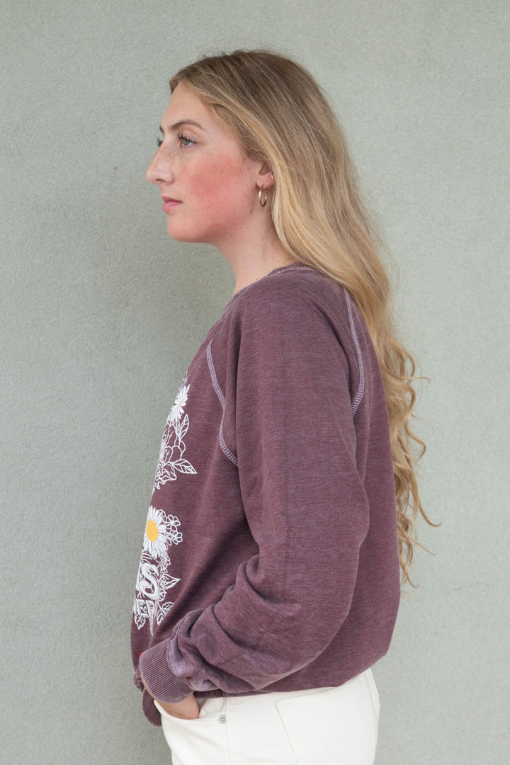 Foreigner Sweatshirt - Vintage Wine - Jaffi&