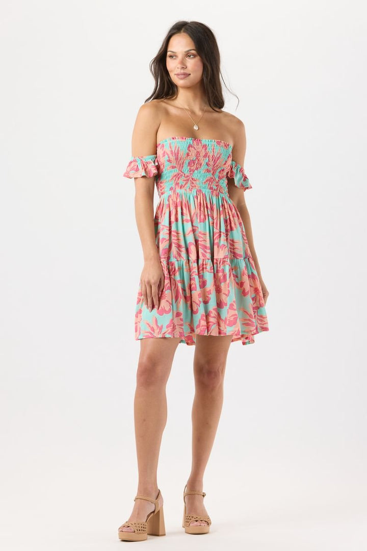 French Mini Dress - Seychelles Turquoise - Jaffi's