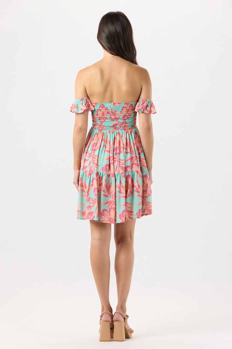 French Mini Dress - Seychelles Turquoise