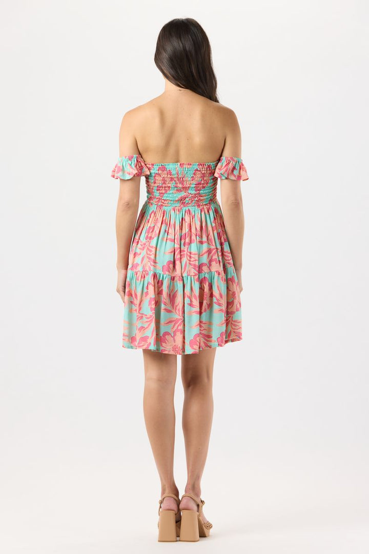 French Mini Dress - Seychelles Turquoise
