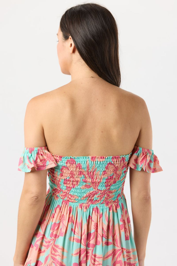 French Mini Dress - Seychelles Turquoise