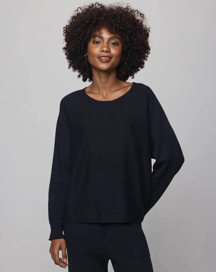 Georgie Cashblend Pullover - Black
