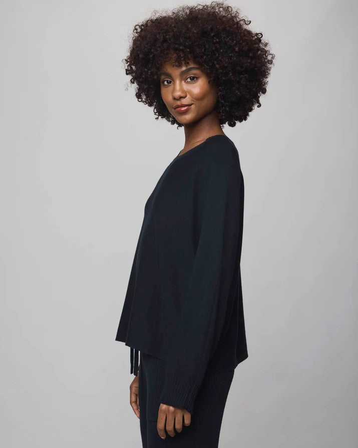 Georgie Cashblend Pullover - Black