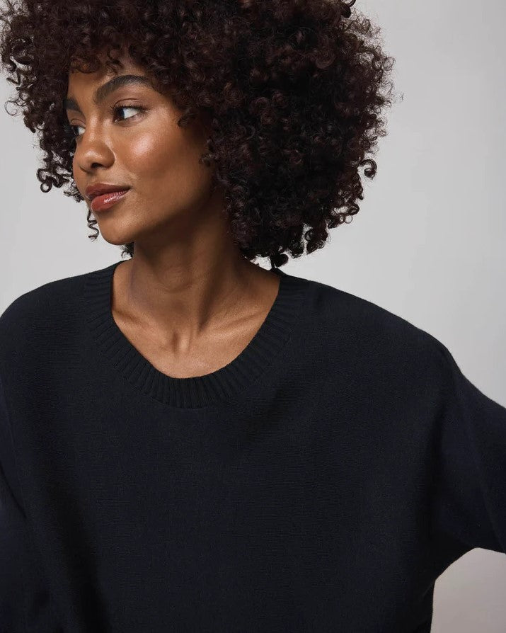 Georgie Cashblend Pullover - Black