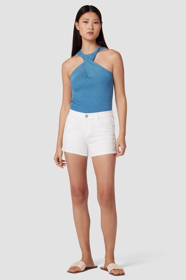 Gemma Mid Rise Short - Clean White - Jaffi's