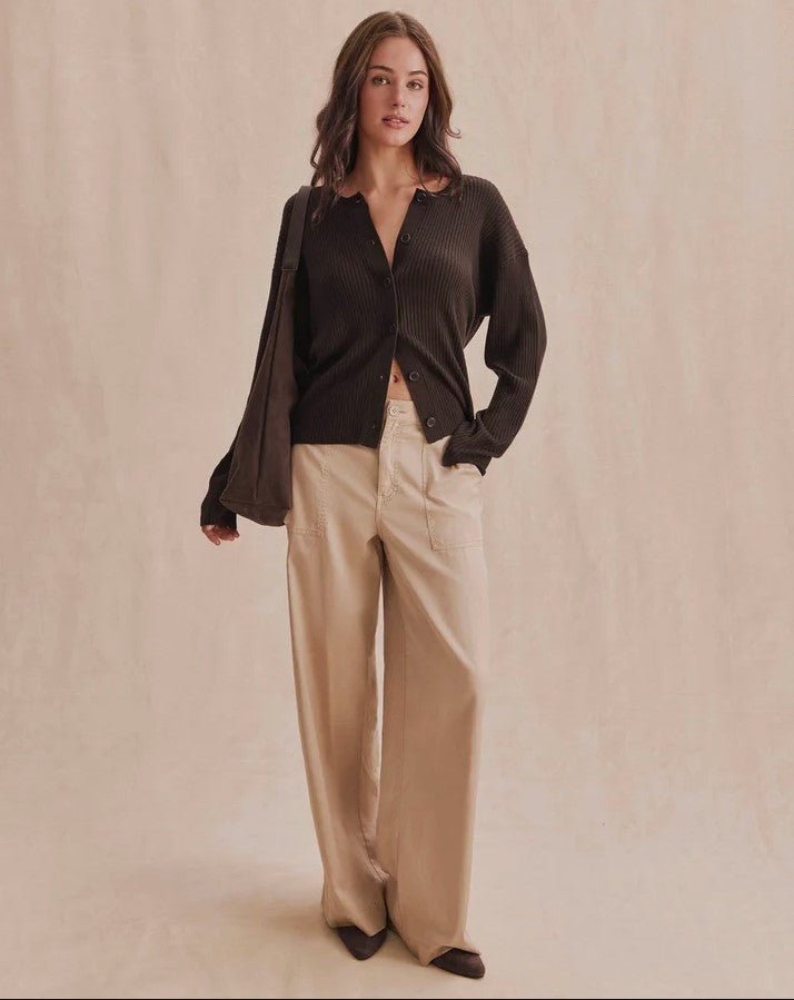 Georgie Rib Cardigan - Java - Jaffi&