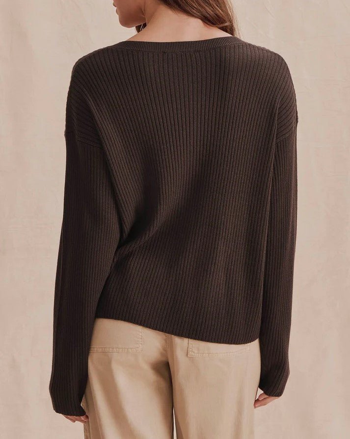 Georgie Rib Cardigan - Java - Jaffi&