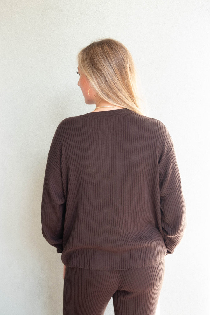 Georgie Rib Cardigan - Java - Jaffi&