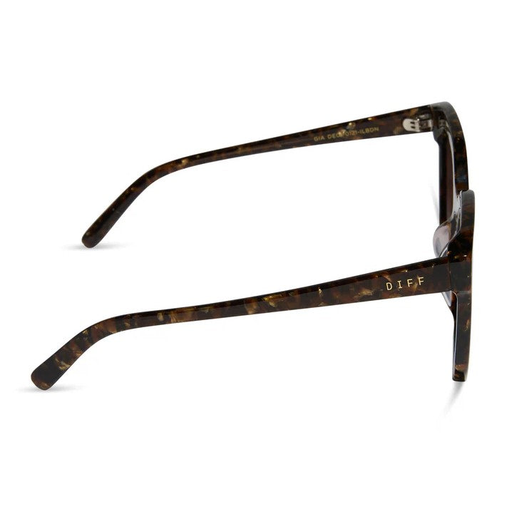 Gia Sunglasses - Glitter Tortoise + Brown Gradient