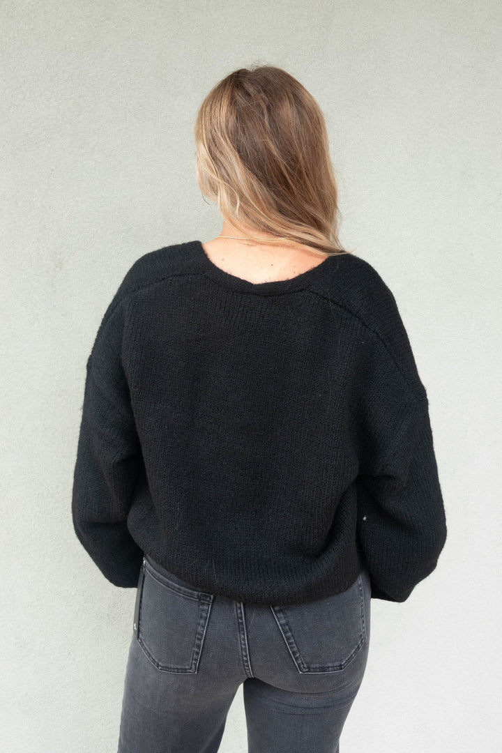 Giada Cardigan - Black - Jaffi&