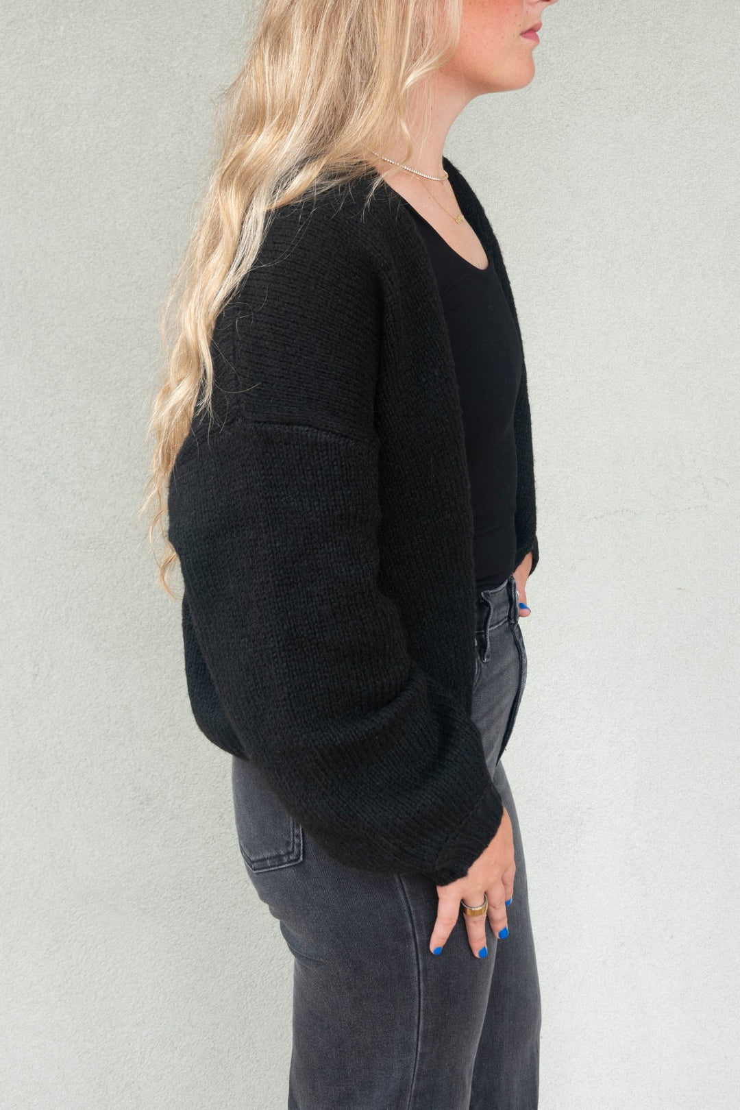 Giada Cardigan - Black - Jaffi&