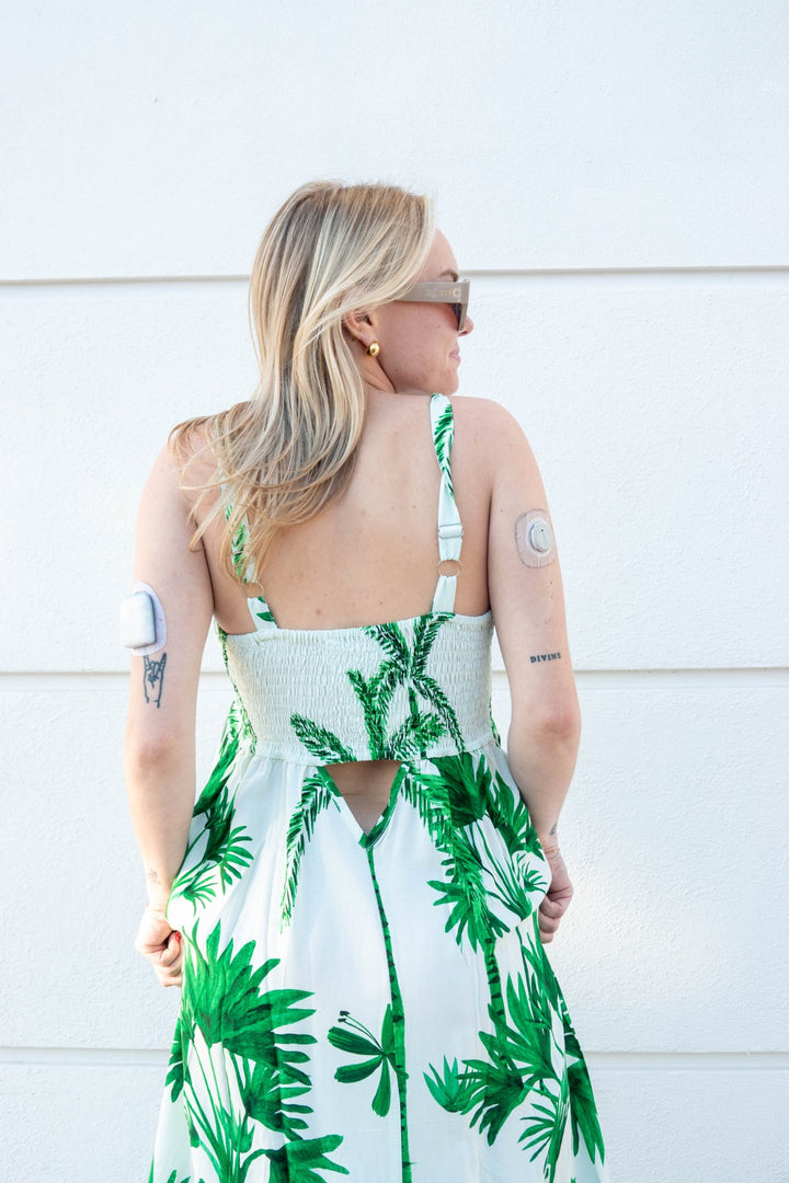 Giselle Dress - Green Bali Jungle - Jaffi's