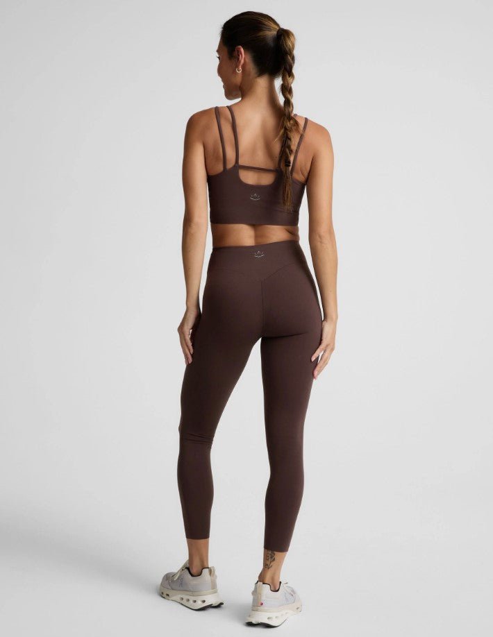 Glowzone High Waist Midi Legging - Cocoa Plum - Jaffi&