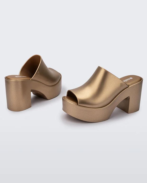 Melissa Mule Hype - Metallic Gold