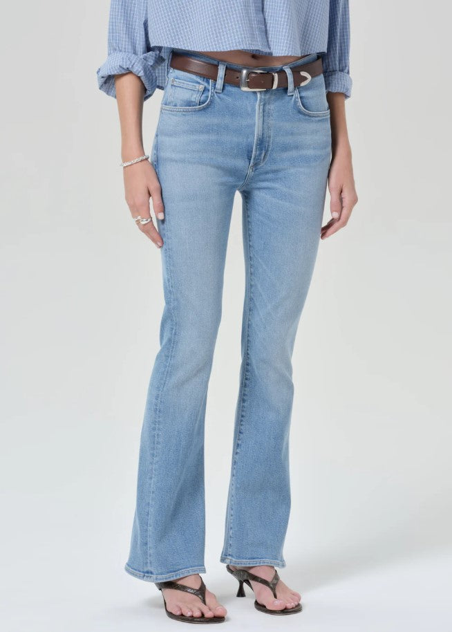 Goldie Mid Rise Kick Flare - Bowery